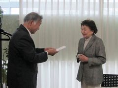 栗林後援会会長が勇退！
